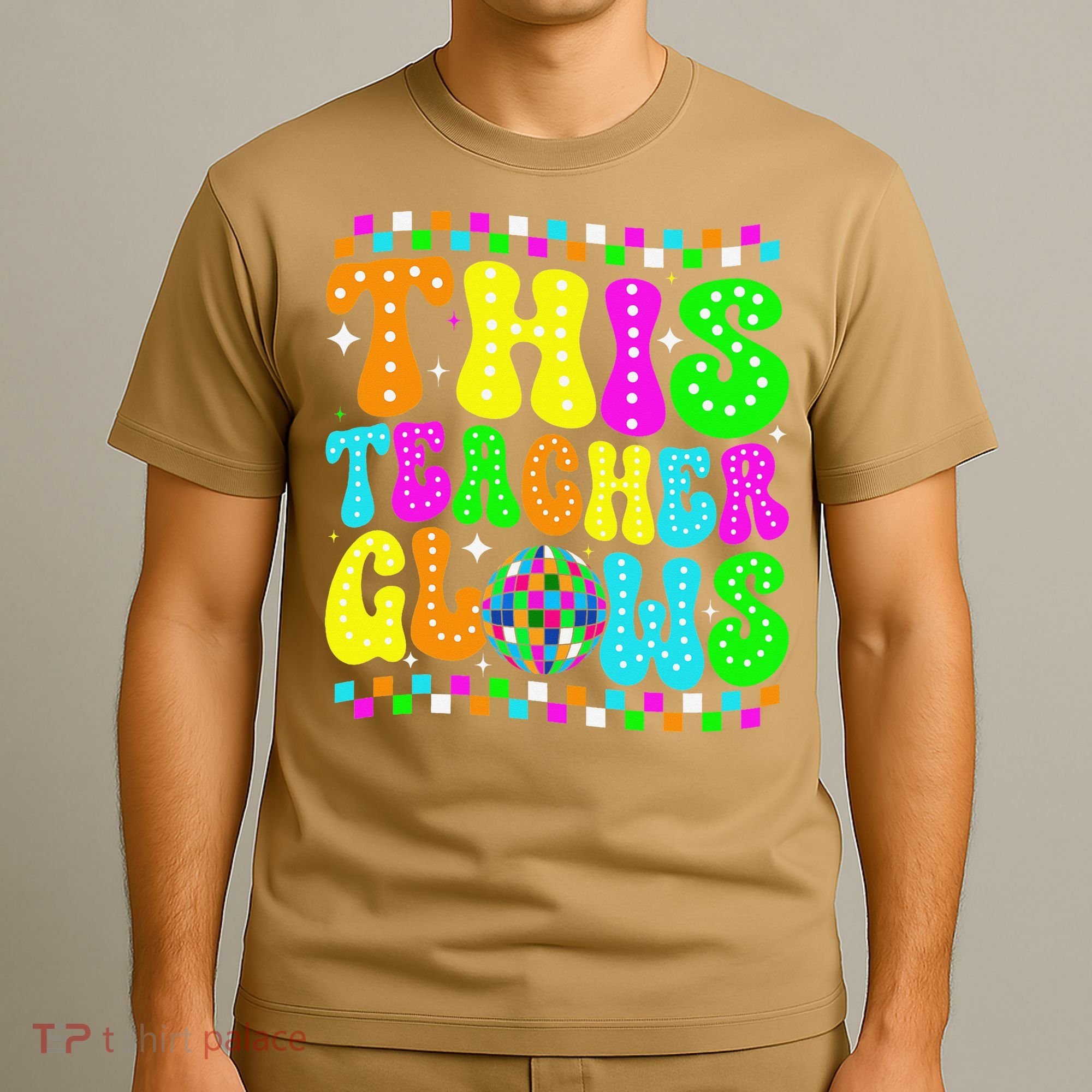 This Teacher 80s 90s Teacherss Day Glows Last Day Of School T-Shirt