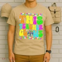 This Teacher 80s 90s Teacherss Day Glows Last Day Of School T-Shirt thumb 6