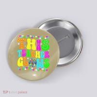 This Teacher 80s 90s Teacherss Day Glows Last Day Of School Button thumb 0