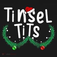 Tinsel Tits And Jingle Balls Funny Matching Christmas Couple Tote Bag thumb 2