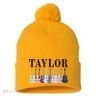 Taylor Pom Pom 12in Knit Beanie