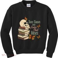 Thick Thighs And Kinky Smut Vibes Apparel Kids Sweatshirt thumb 0