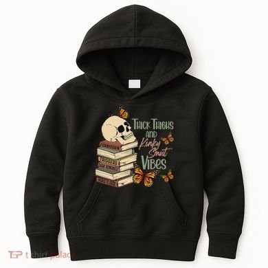 Thick Thighs And Kinky Smut Vibes Apparel Kids Hoodie