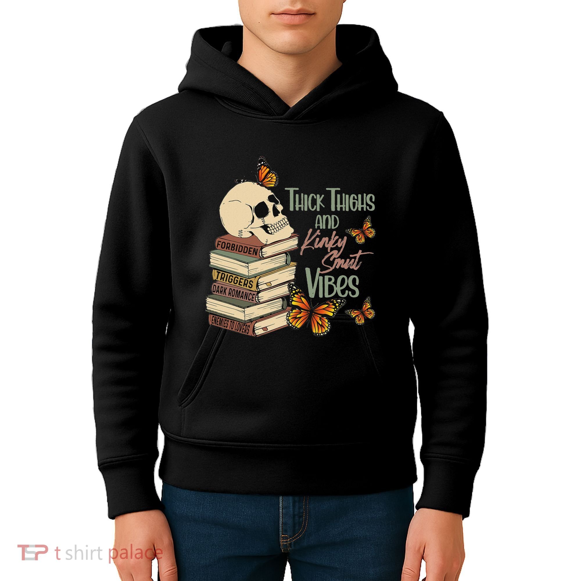 Thick Thighs And Kinky Smut Vibes Apparel Kids Hoodie