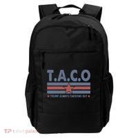 TACO Trump Always Chickens Out Funny Backpack thumb 0