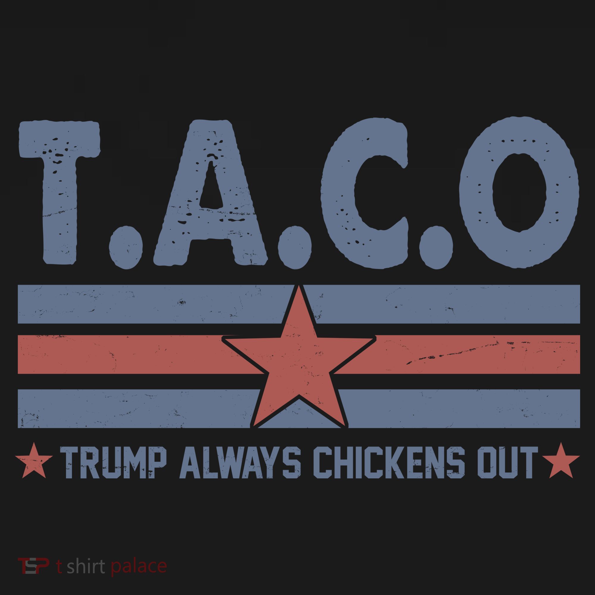 TACO Trump Always Chickens Out Funny Coaster