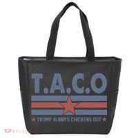TACO Trump Always Chickens Out Funny Tote Bag thumb 0