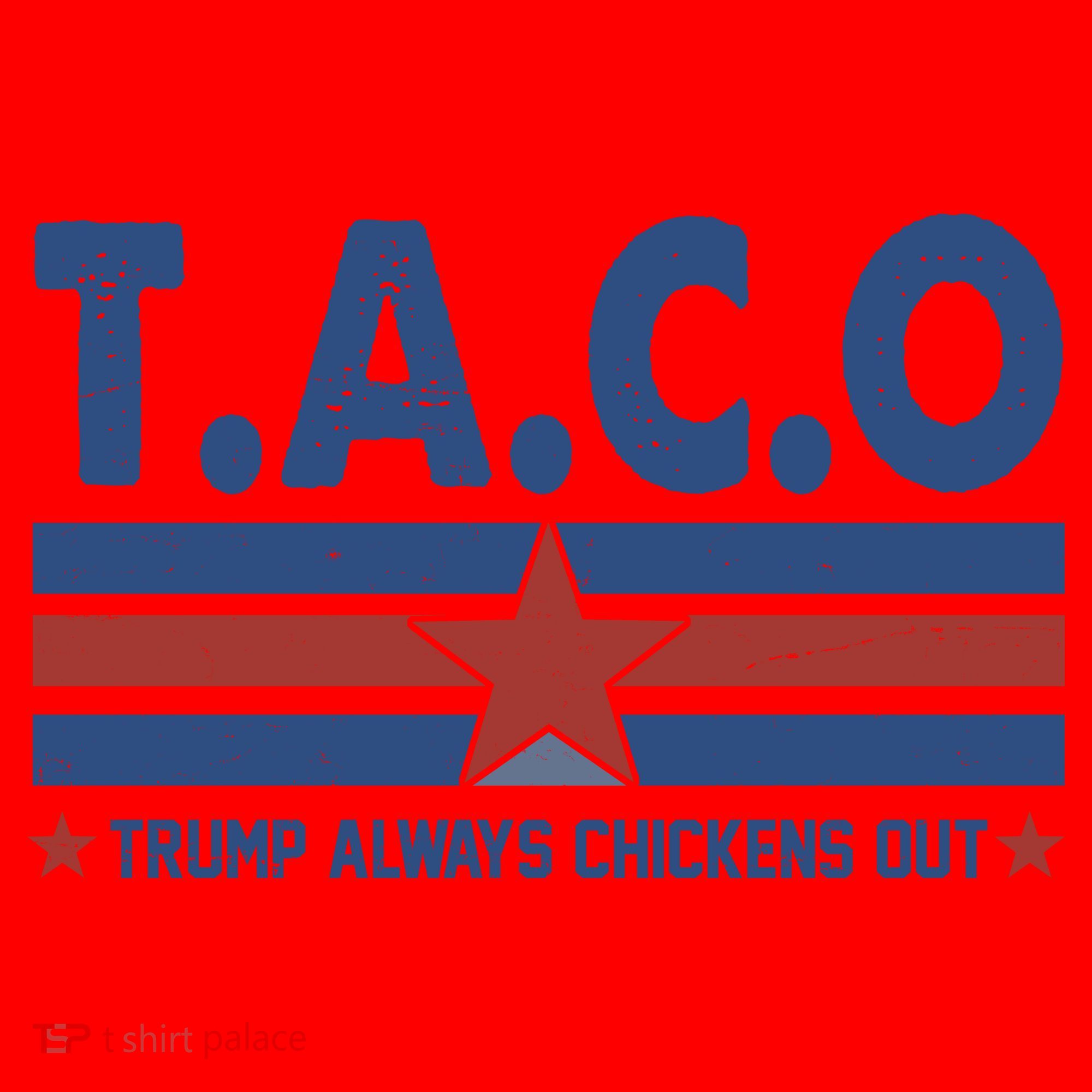 TACO Trump Always Chickens Out Funny Santa Hat