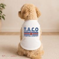 TACO Trump Always Chickens Out Funny Doggie Tank thumb 2