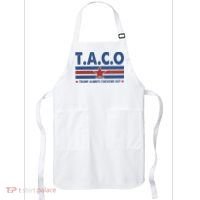 TACO Trump Always Chickens Out Funny Apron thumb 0