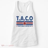 TACO Trump Always Chickens Out Funny Women's Tank Top thumb 0