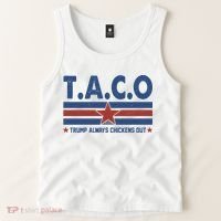 TACO Trump Always Chickens Out Funny Tank Top thumb 2