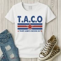 TACO Trump Always Chickens Out Funny Women's T-Shirt thumb 3