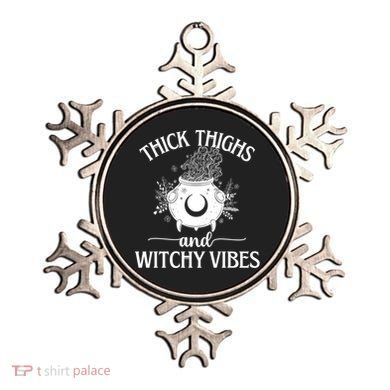 Thick Thighs And Witchy Vibes Halloween Cute Gift Ornament