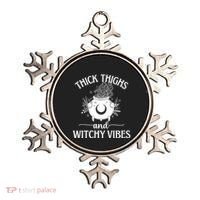 Thick Thighs And Witchy Vibes Halloween Cute Gift Ornament thumb 0