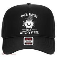 Thick Thighs And Witchy Vibes Halloween Cute Gift Hat thumb 0
