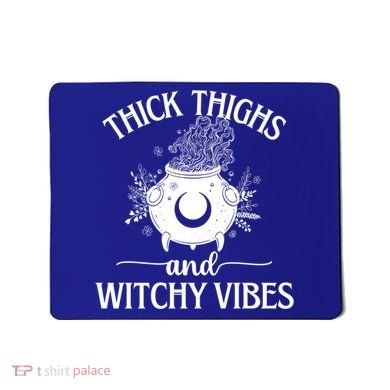 Thick Thighs And Witchy Vibes Halloween Cute Gift Mousepad