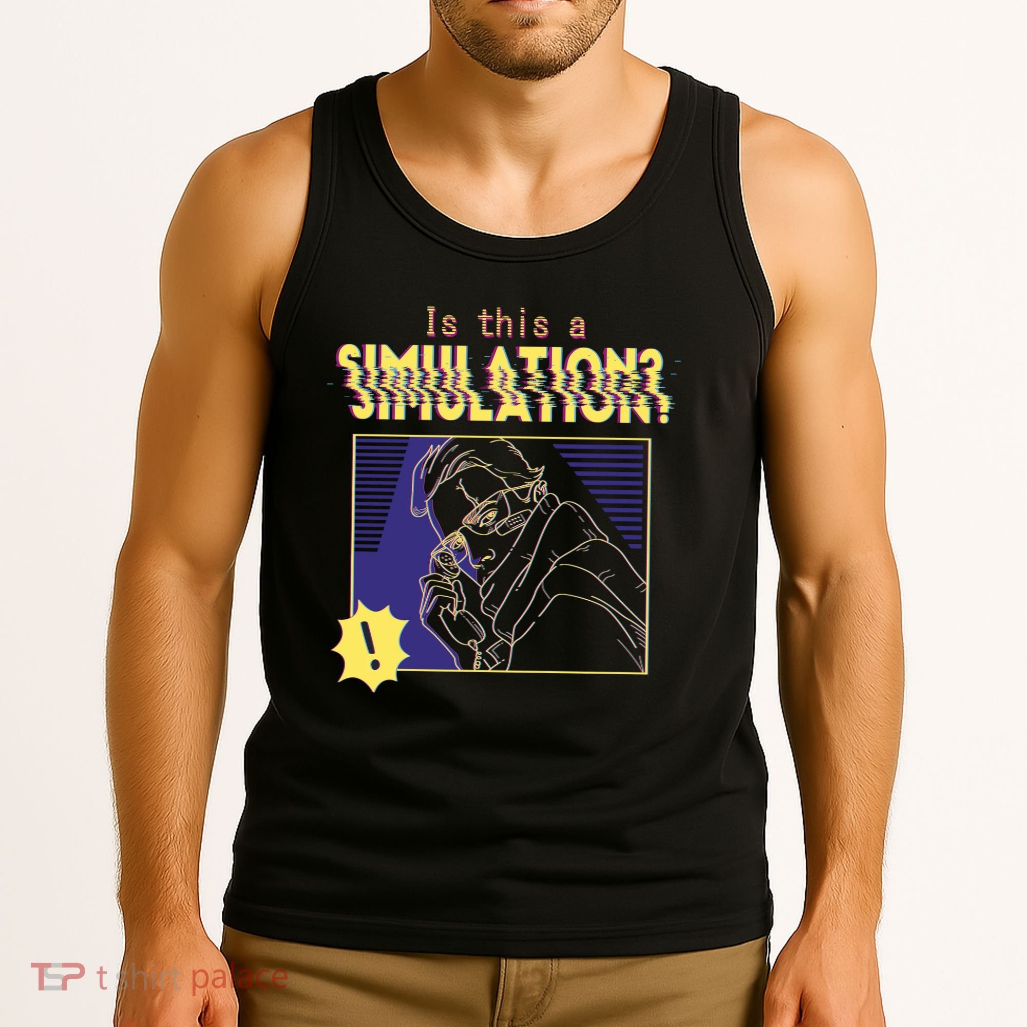 This This A Simulation Tank Top