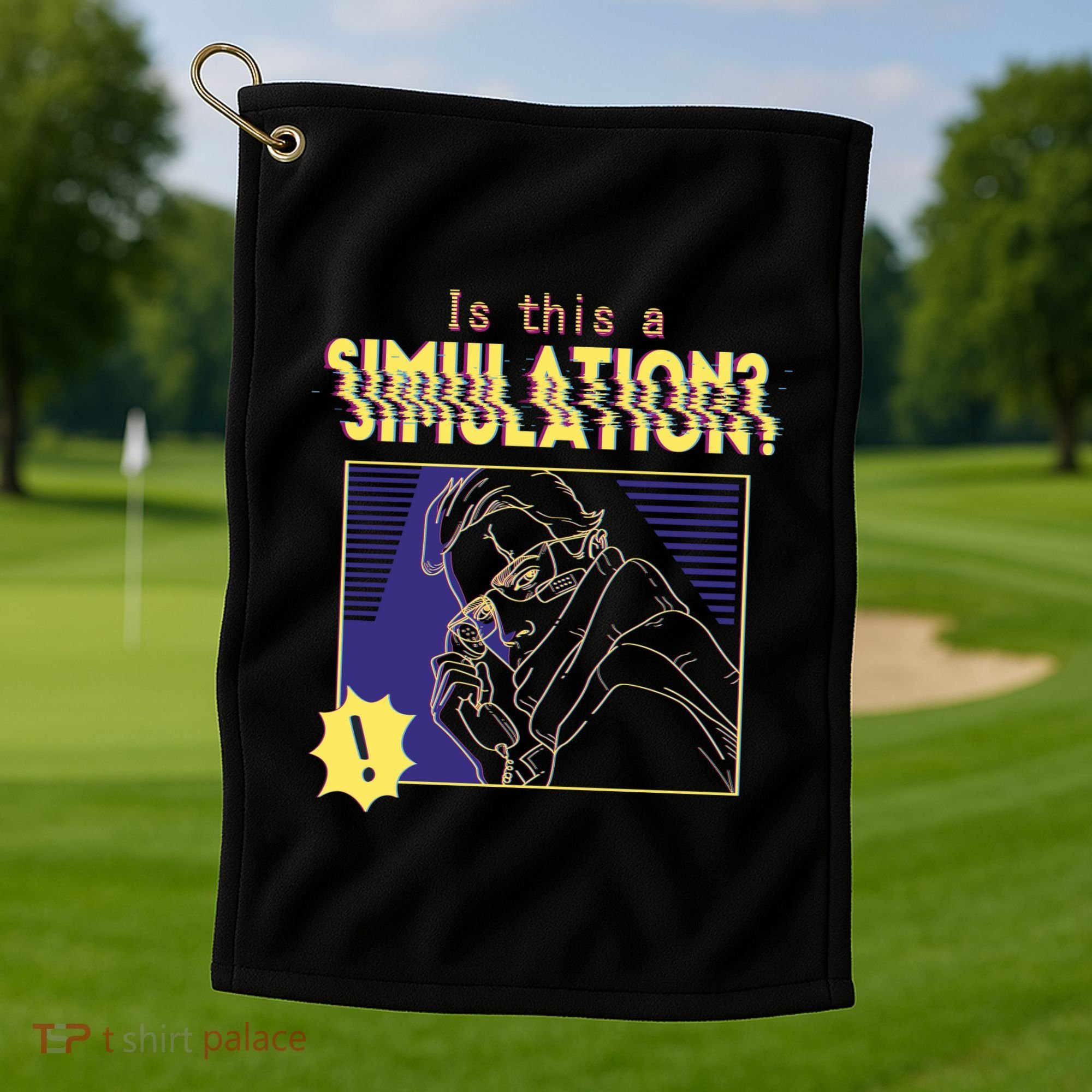 This This A Simulation Golf Towel