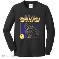 This This A Simulation Kids Long Sleeve Shirt thumb 0