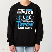 Throwing Track And Field Why Run And Puke Thrower Women's Sweatshirt thumb 0