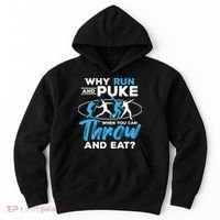 Throwing Track And Field Why Run And Puke Thrower Hoodie thumb 0