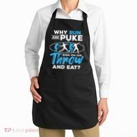 Throwing Track And Field Why Run And Puke Thrower Apron thumb 2