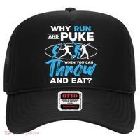 Throwing Track And Field Why Run And Puke Thrower Hat thumb 0