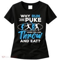 Throwing Track And Field Why Run And Puke Thrower Women's T-Shirt thumb 0