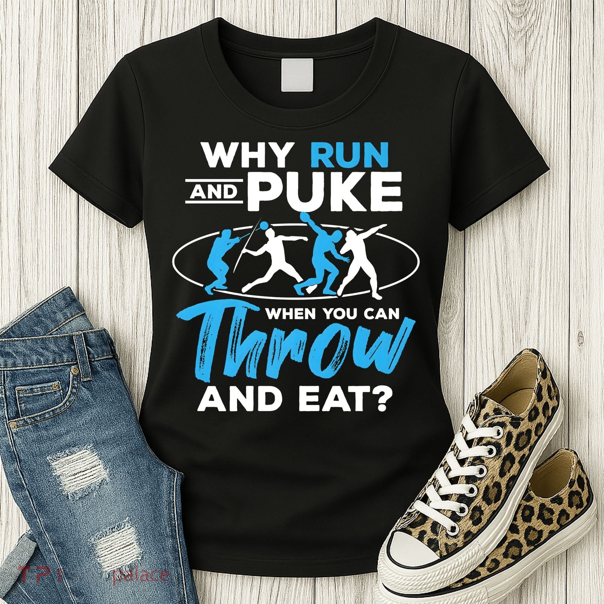 Throwing Track And Field Why Run And Puke Thrower Women's T-Shirt