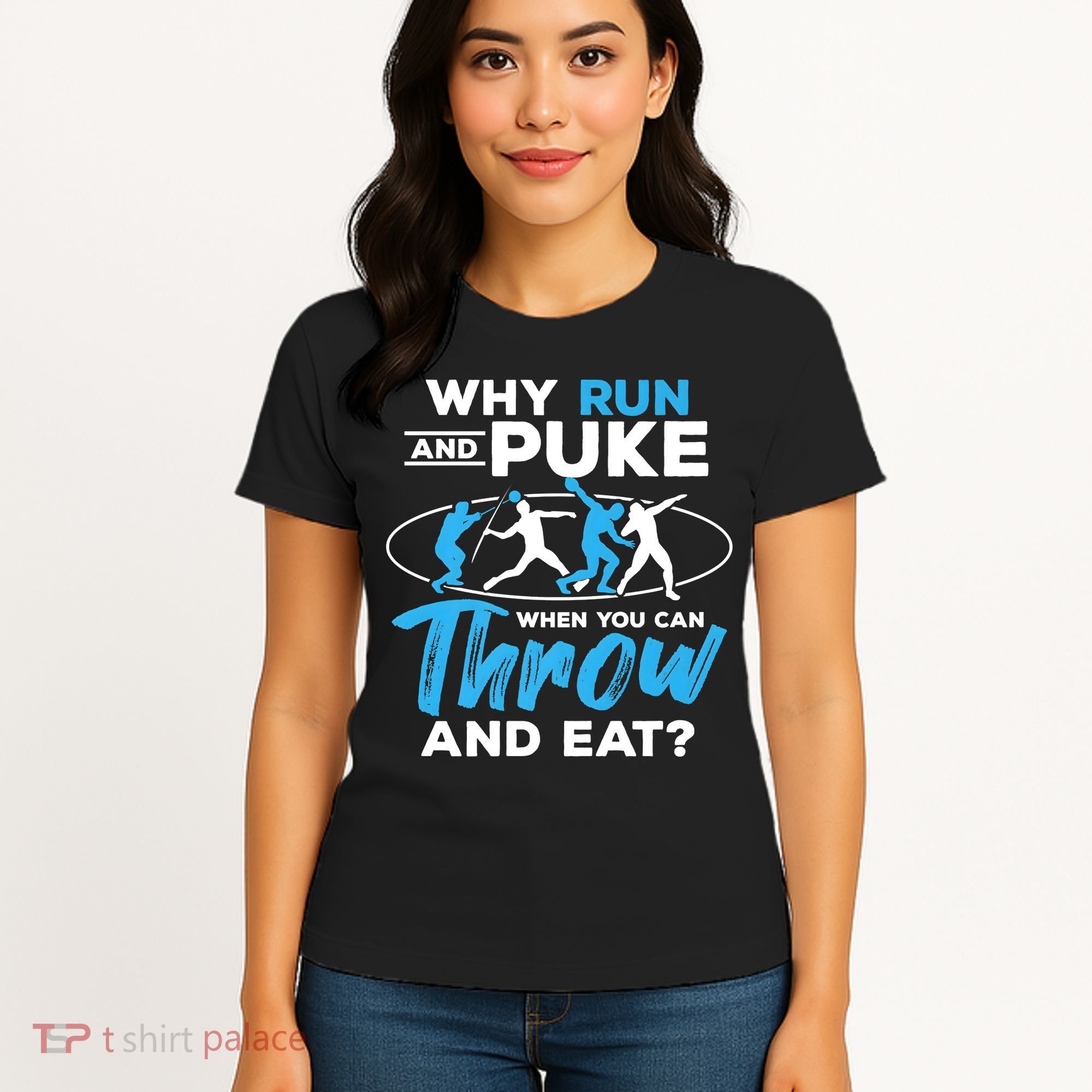 Throwing Track And Field Why Run And Puke Thrower Women's T-Shirt