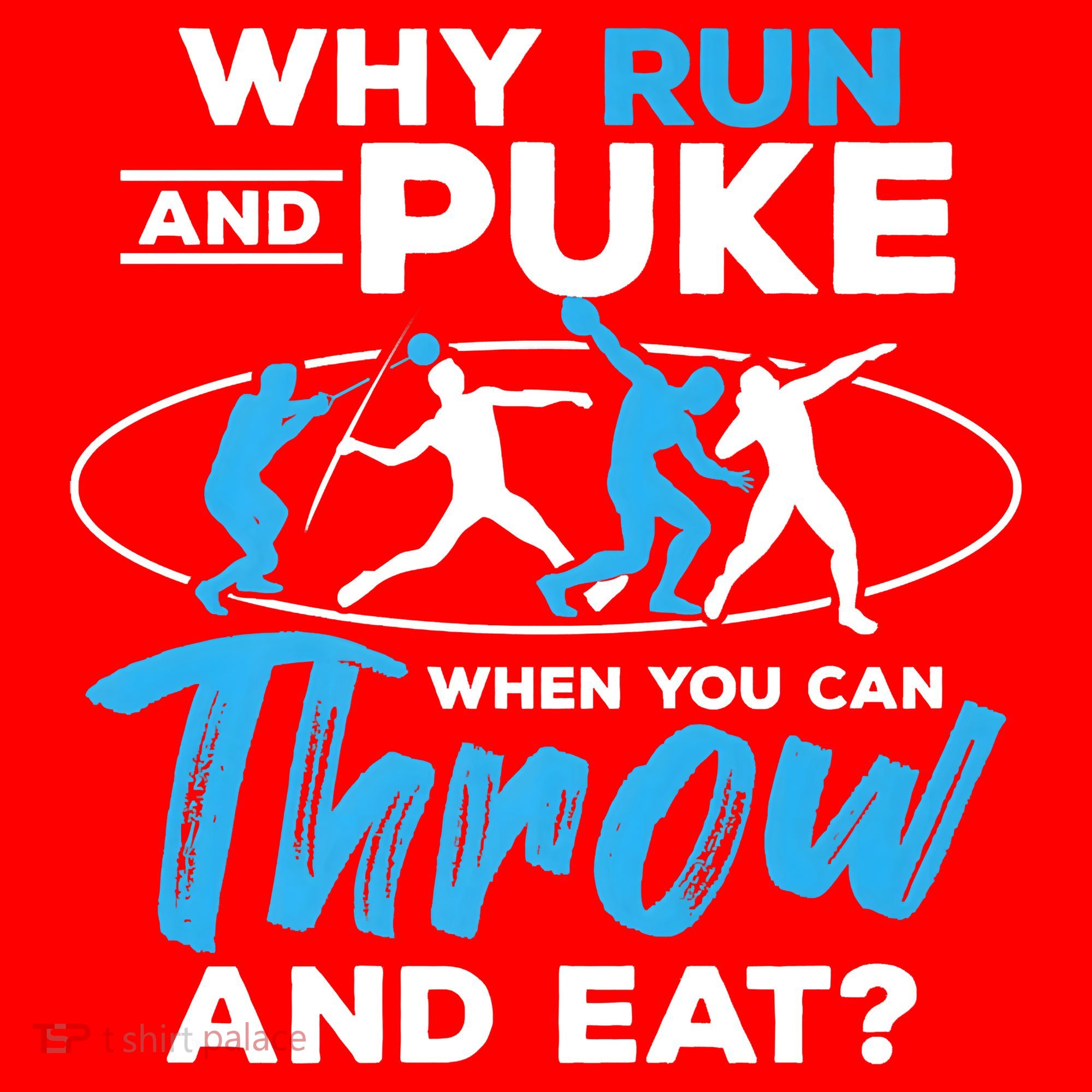 Throwing Track And Field Why Run And Puke Thrower Santa Hat