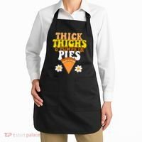 Thick Thighs And Pumpkin Pies Cute Thanksgiving Apron thumb 2