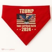 Trump Take America Back 2024 USA-Made Doggie Bandana thumb 0