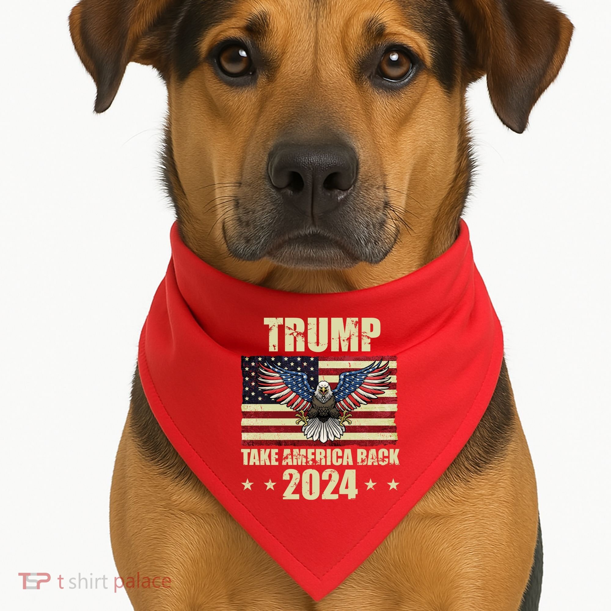Trump Take America Back 2024 USA-Made Doggie Bandana