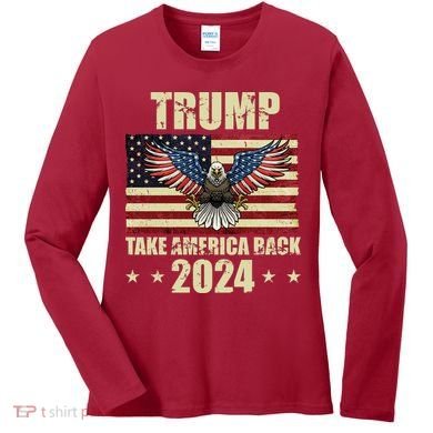 Trump Take America Back 2024 Women's Long Sleeve Shirt