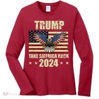 Trump Take America Back 2024 Women's Long Sleeve Shirt thumb 0