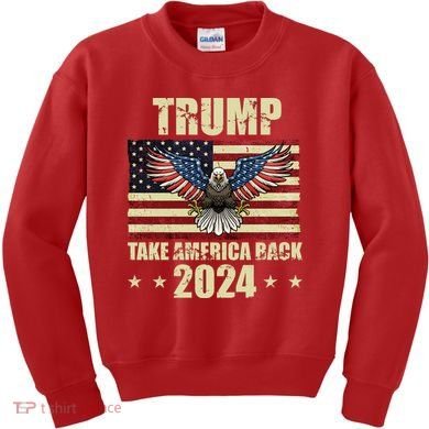 Trump Take America Back 2024 Kids Sweatshirt