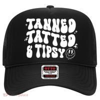 Tanned Tatted And Tipsy Trendy Beach Summer Vacation Great Gift Hat thumb 0