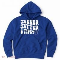 Tanned Tatted And Tipsy Trendy Beach Summer Vacation Great Gift Hoodie thumb 0