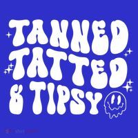 Tanned Tatted And Tipsy Trendy Beach Summer Vacation Great Gift Apron thumb 3