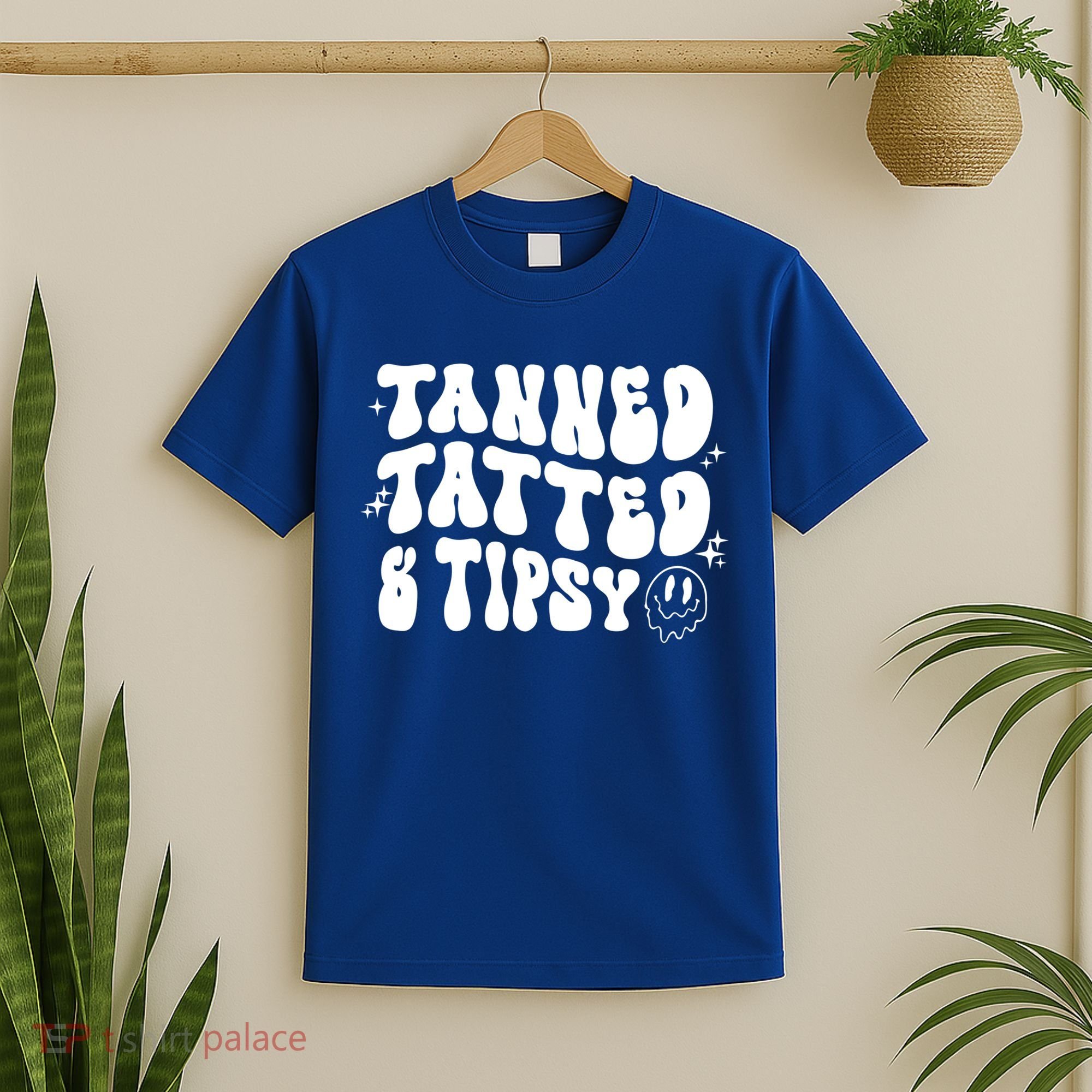 Tanned Tatted And Tipsy Trendy Beach Summer Vacation Great Gift T-Shirt