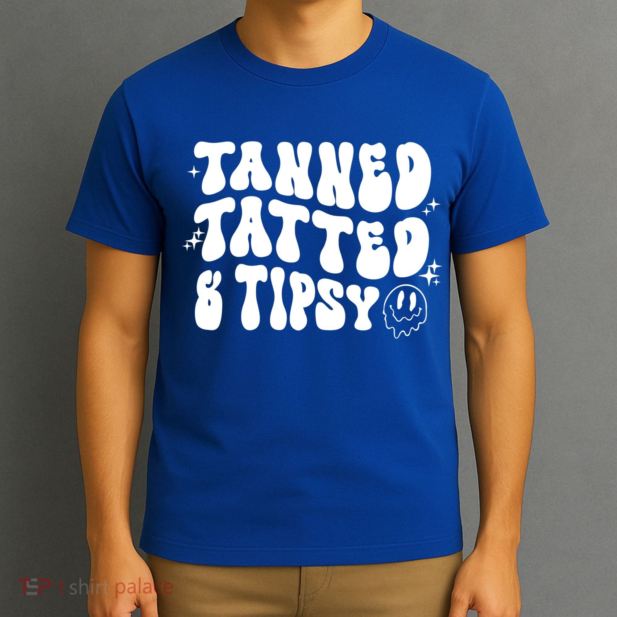 Tanned Tatted And Tipsy Trendy Beach Summer Vacation Great Gift T-Shirt
