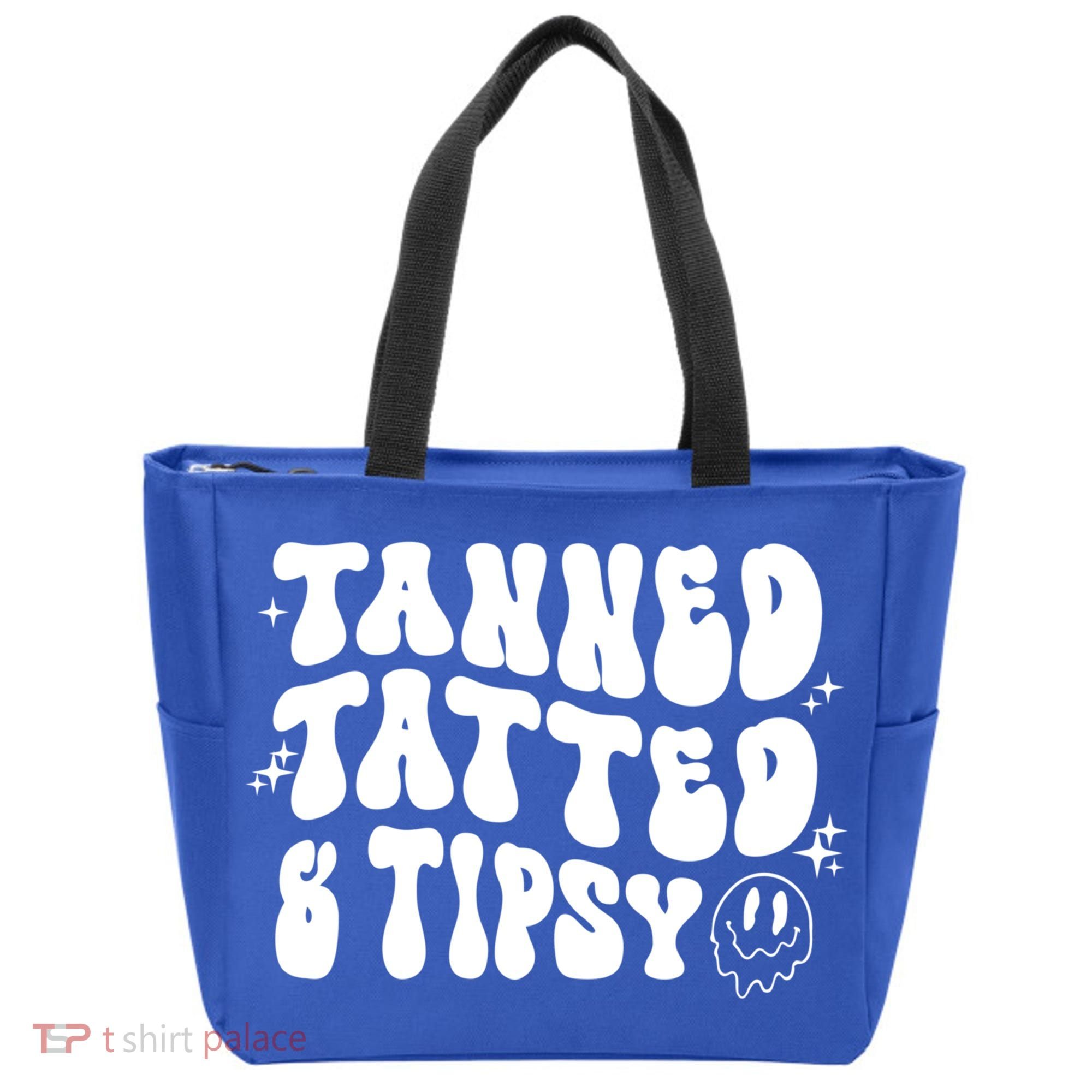 Tanned Tatted And Tipsy Trendy Beach Summer Vacation Great Gift Tote Bag