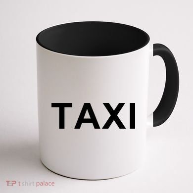 Taxi Coffee Mug back
