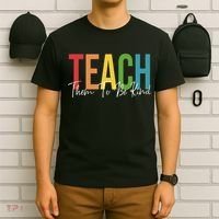Teach Them All To Be Kind Kindness Matters Teacher T-Shirt thumb 6