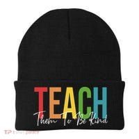 Teach Them All To Be Kind Kindness Matters Teacher Beanie thumb 0