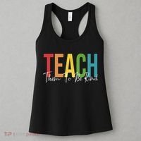 Teach Them All To Be Kind Kindness Matters Teacher Women's Tank Top thumb 3