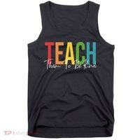 Teach Them All To Be Kind Kindness Matters Teacher Tank Top thumb 0