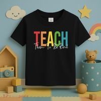 Teach Them All To Be Kind Kindness Matters Teacher Toddler T-Shirt thumb 3